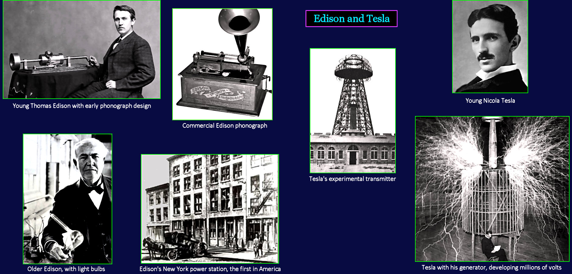 Edison and Tesla, 1890